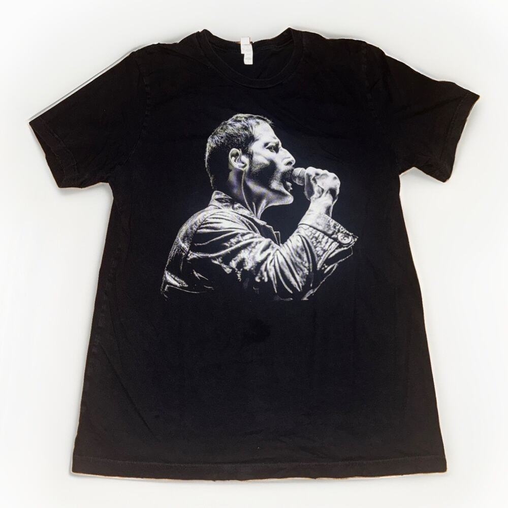 Queen Freddie Mercury T Shirt Large Black Portrait Concert Rock Band Graphic Tee